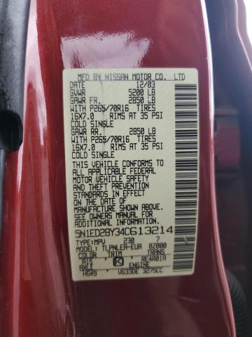 2004 NISSAN XTERRA XE #3308450317