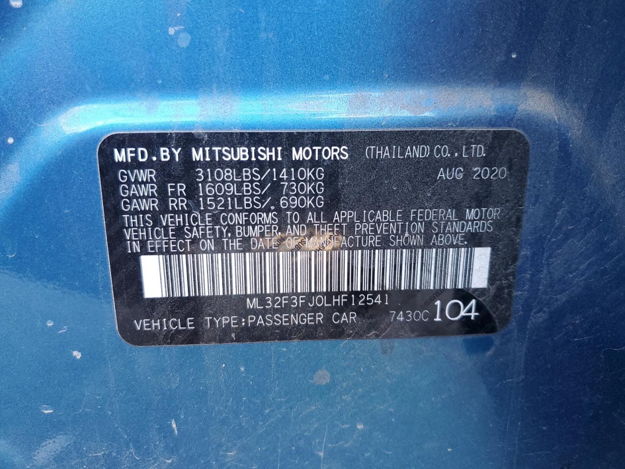 MITSUBISHI MIRAGE G4 ES