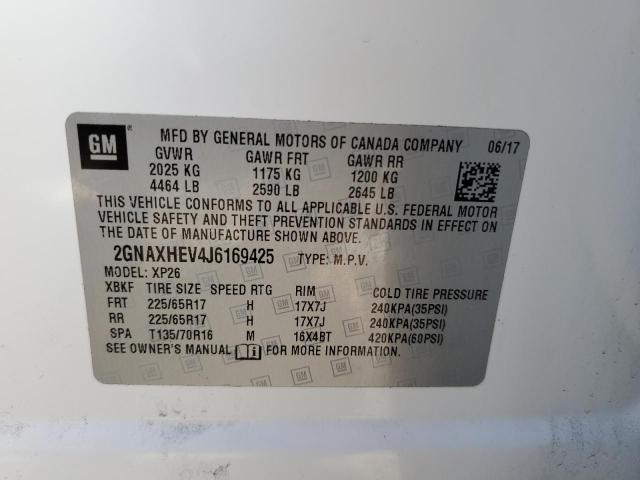 2018 CHEVROLET EQUINOX LS 2GNAXHEV4J6169425