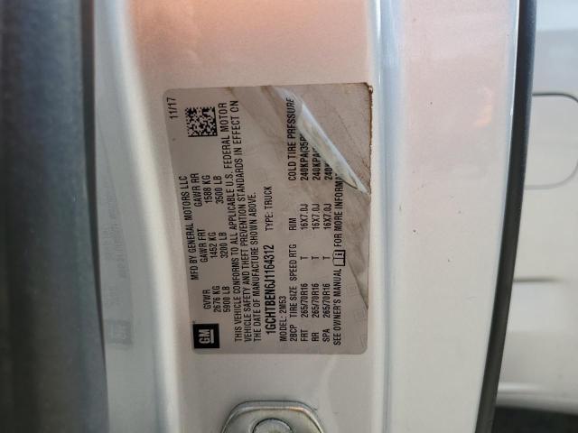 2018 CHEVROLET COLORADO - 1GCHTBEN6J1164312