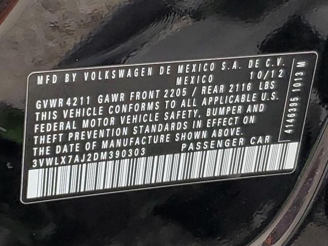 2013 VOLKSWAGEN JETTA SEL - 3VWLX7AJ2DM390303