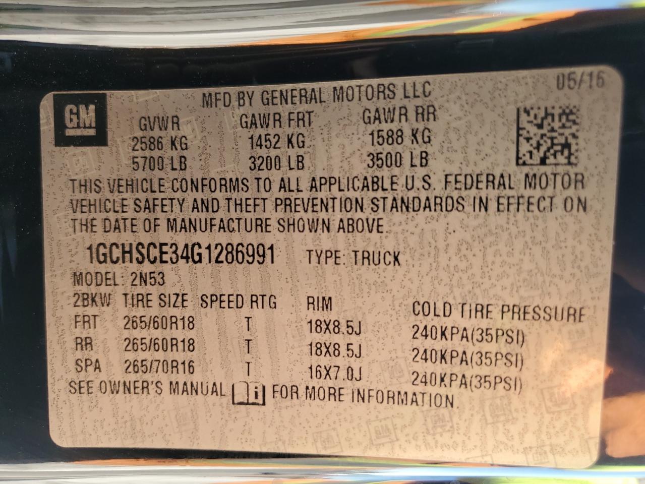 CHEVROLET COLORADO LT