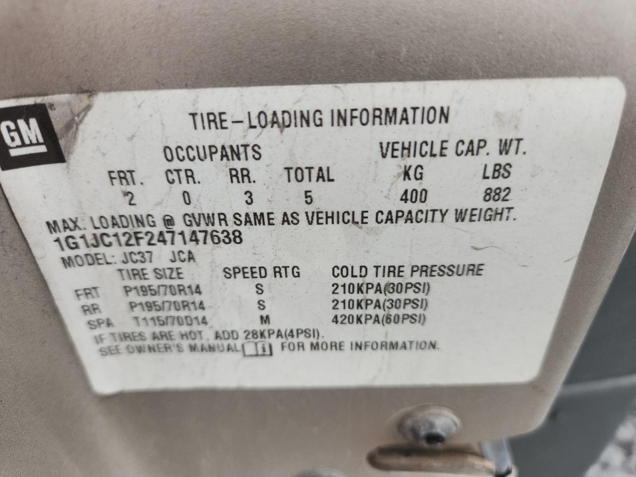 Lot #3287786101 2004 CHEVROLET CAVALIER