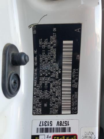 2014 TOYOTA SIENNA LE #3301877441