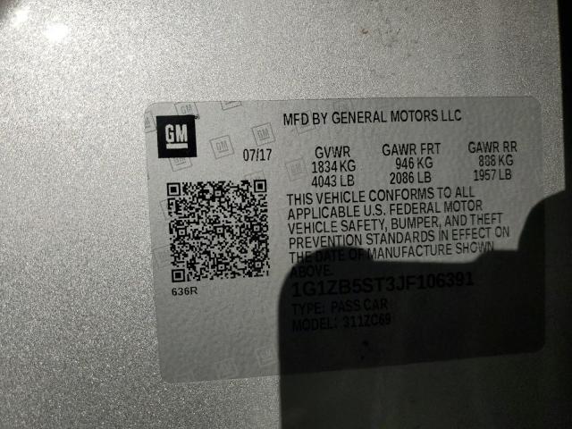 2018 CHEVROLET MALIBU LS - 1G1ZB5ST3JF106391