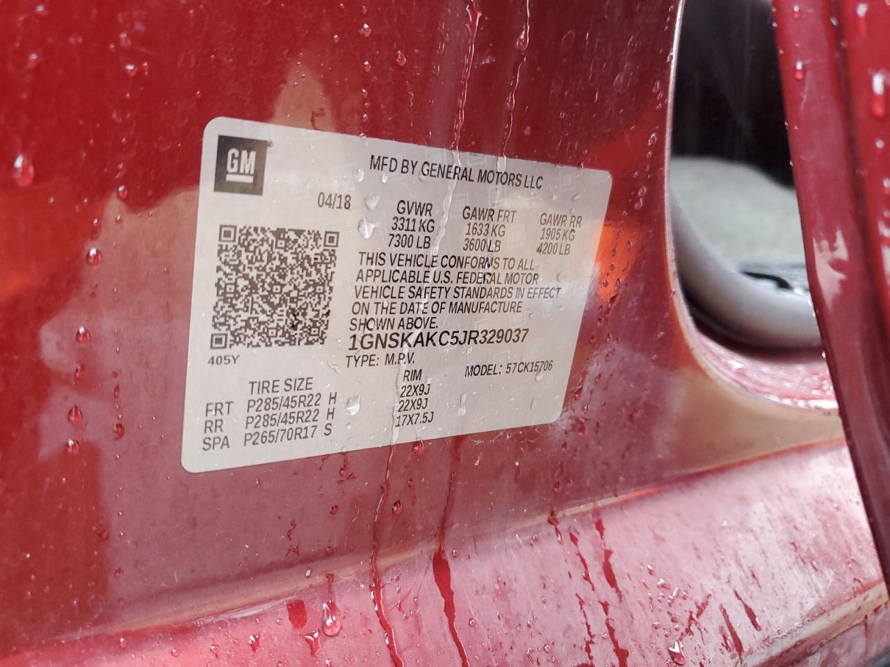 CHEVROLET TAHOE K1500 LS