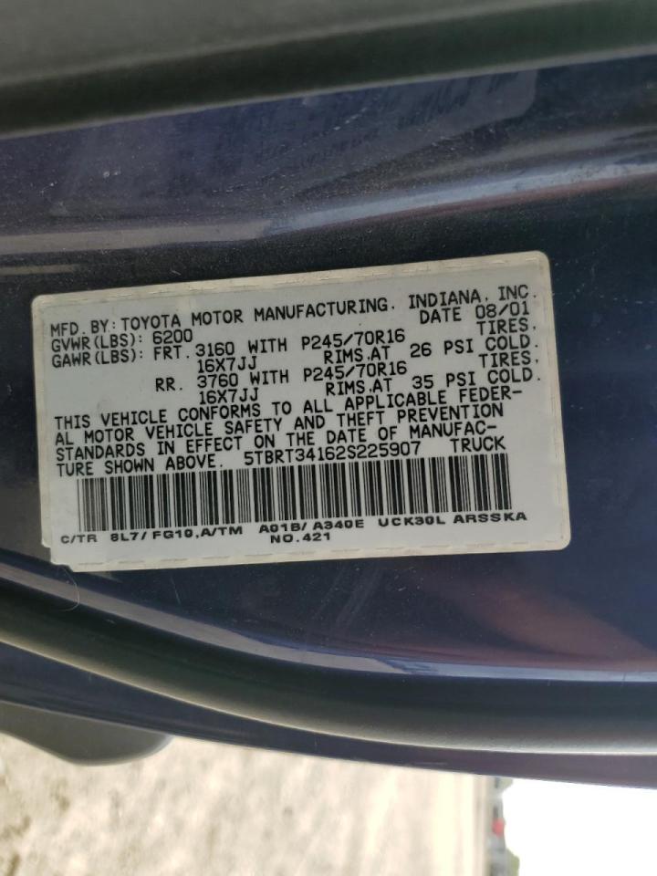 Lot #3287705054 2002 TOYOTA TUNDRA ACC