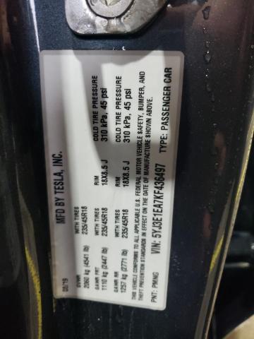 2019 TESLA MODEL 3 - 5YJ3E1EA7KF436497