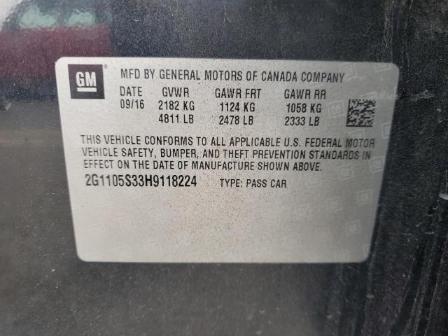 2017 CHEVROLET IMPALA LT - 2G1105S33H9118224