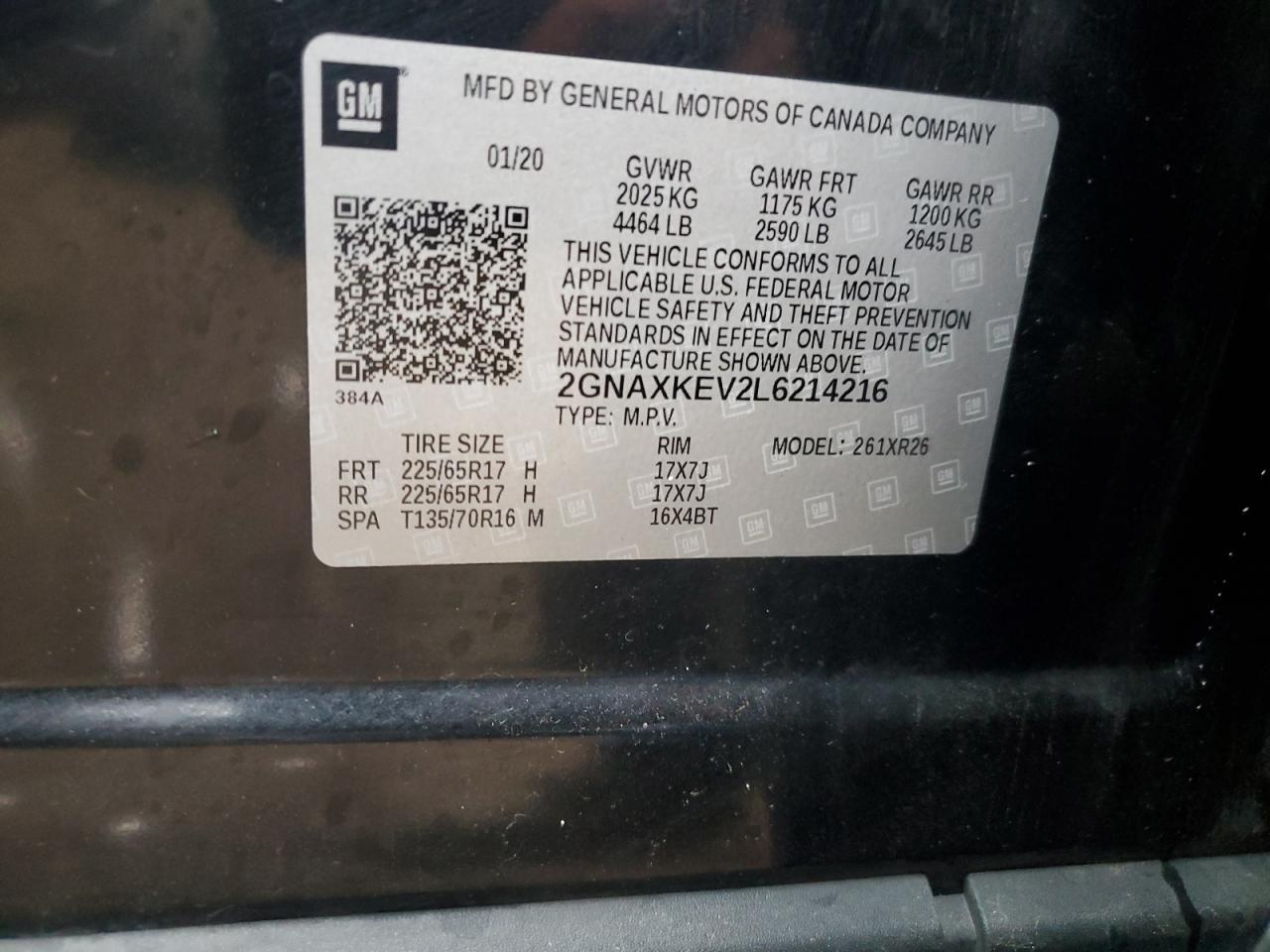 CHEVROLET EQUINOX LT