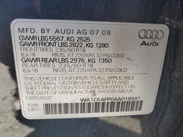 2010 AUDI Q5 PREMIUM - WA1CKAFP0AA018991