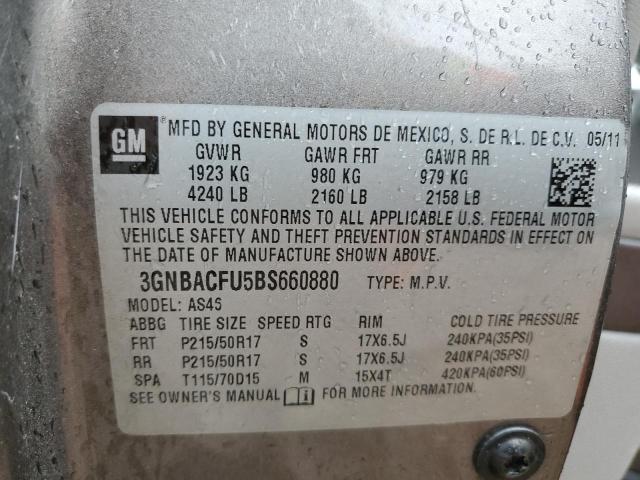 2011 CHEVROLET HHR LT - 3GNBACFU5BS660880