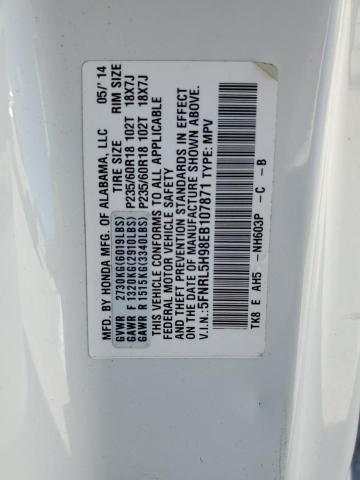 2014 HONDA ODYSSEY TOURING #3277190950