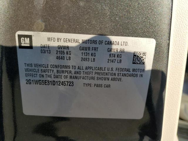 2013 CHEVROLET IMPALA LT - 2G1WG5E31D1245723