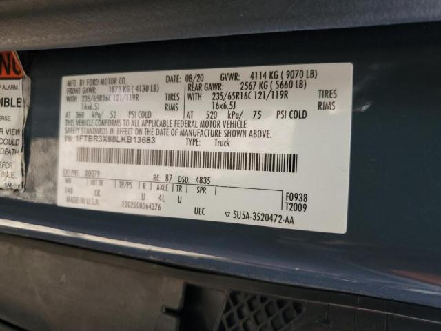 2020 FORD TRANSIT #3310548042