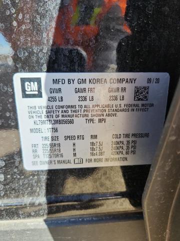 2021 CHEVROLET TRAILBLAZE KL79MTSL3MB056560