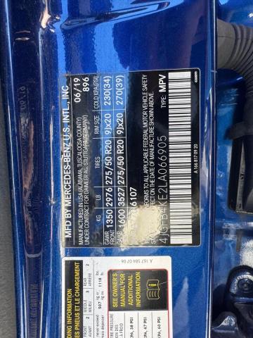 2020 MERCEDES-BENZ GLE 350 4M 4JGFB4KE2LA066905