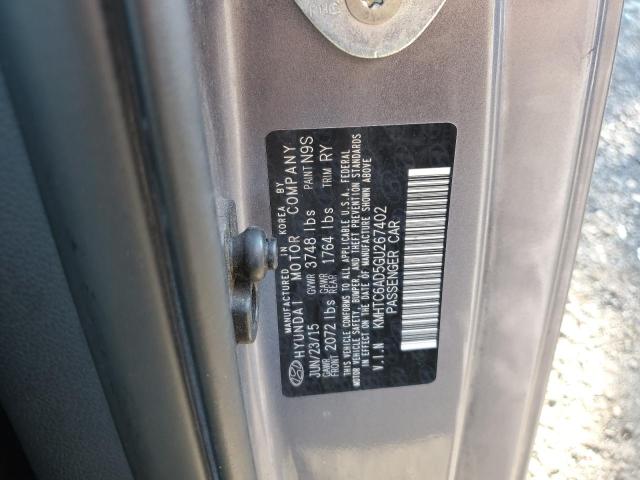 2016 HYUNDAI VELOSTER KMHTC6AD5GU267402