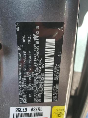 2014 TOYOTA SIENNA LE #3294687037