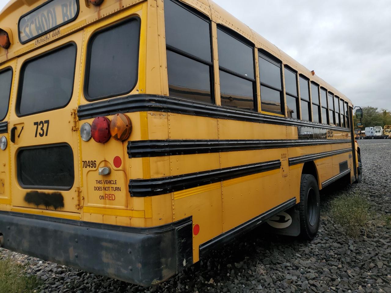 Lot #3276362831 2012 BLUE BIRD SCHOOL BUS