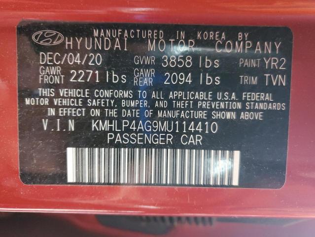 2021 HYUNDAI ELANTRA LI - KMHLP4AG9MU114410