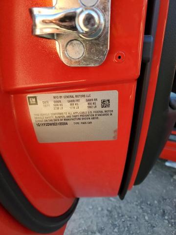 2012 CHEVROLET CORVETTE - 1G1YF2DW0C5105584