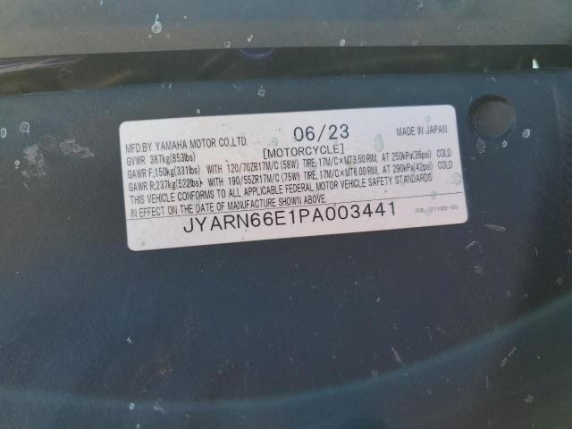 2023 YAMAHA YZFR1 - JYARN66E1PA003441