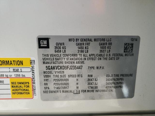 2015 BUICK ENCLAVE - 5GAKVCKD9FJ235447