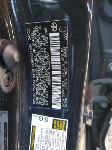 2022 TOYOTA COROLLA LE - JTDEPMAE7NJ224399