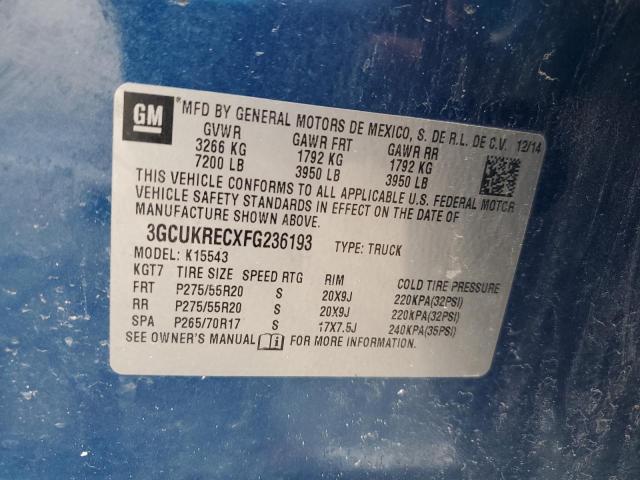 2015 CHEVROLET SILVERADO #3291398177