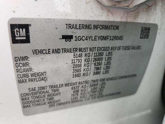 2021 CHEVROLET SILVERADO - 1GC4YLEY0MF129045