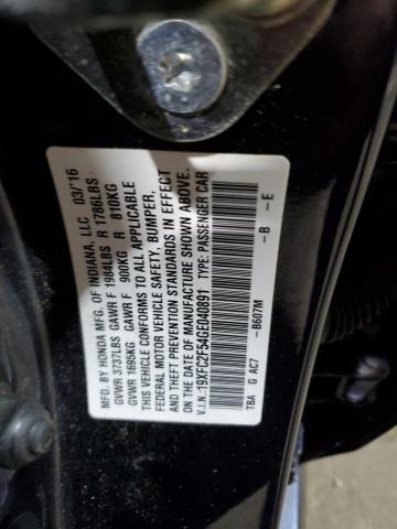 2016 HONDA CIVIC LX - 19XFC2F54GE040891