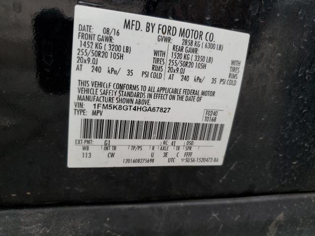 2017 FORD EXPLORER SPORT 1FM5K8GT4HGA67827