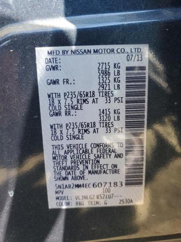 2014 NISSAN PATHFINDER - 5N1AR2MM4EC607183