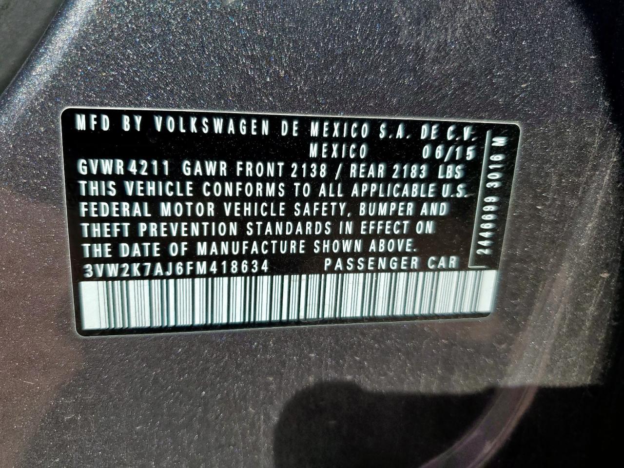 VOLKSWAGEN JETTA BASE