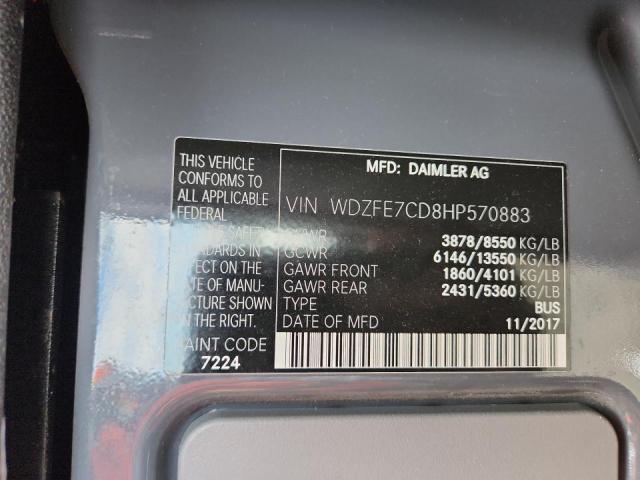 2017 MERCEDES-BENZ SPRINTER 2500 WDZFE7CD8HP570883