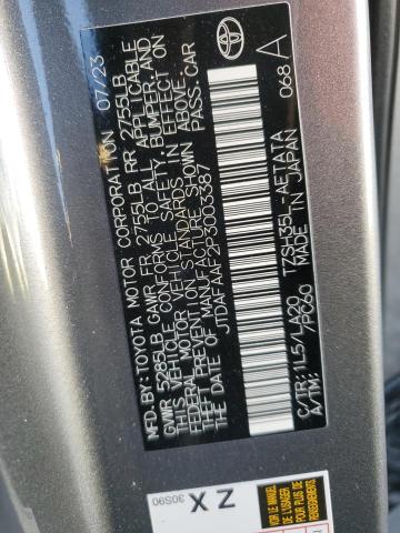 2023 TOYOTA CROWN PLAT JTDAFAAF2P3003387