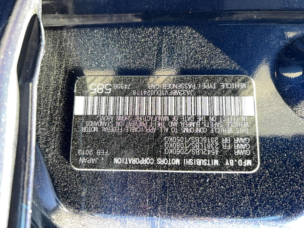 MITSUBISHI LANCER EVOLUTION GSR