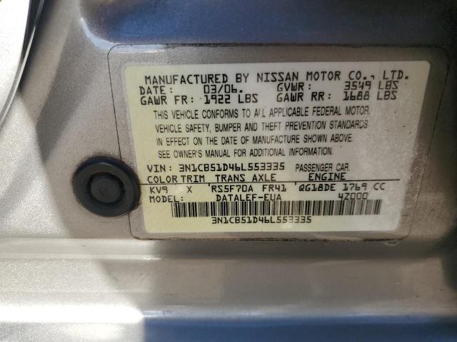 2006 NISSAN SENTRA 1.8 #3276473690