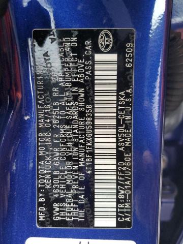 2016 TOYOTA CAMRY LE - 4T1BF1FKXGU598358