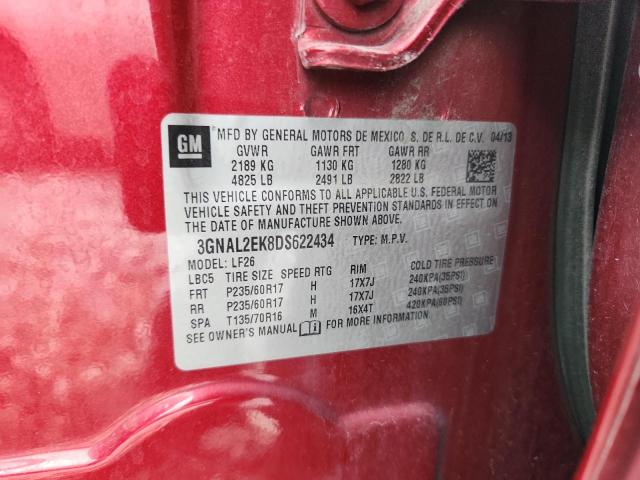 2013 CHEVROLET CAPTIVA LS - 3GNAL2EK8DS622434