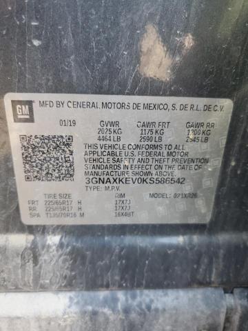 2019 CHEVROLET EQUINOX LT - 3GNAXKEV0KS586542