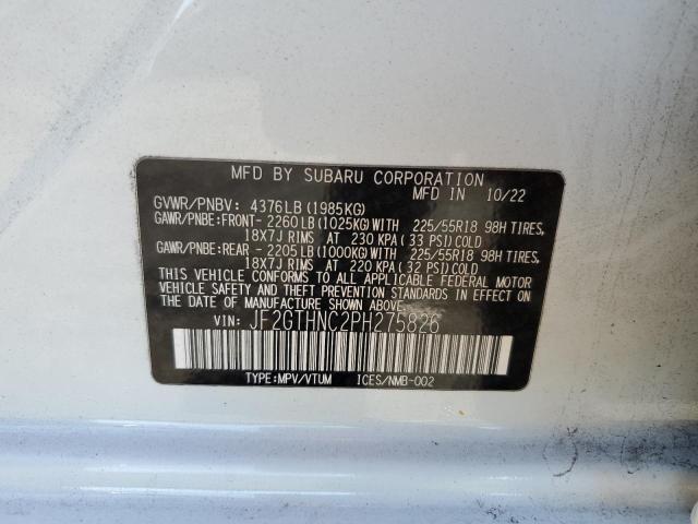 2023 SUBARU CROSSTREK JF2GTHNC2PH275826