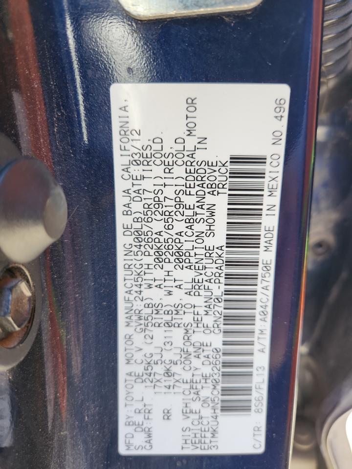 TOYOTA TACOMA DOUBLE CAB PRERUNNER LONG BED