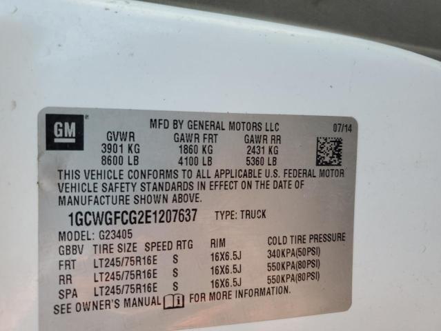 2014 CHEVROLET EXPRESS G2500 #3277080169