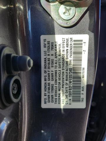 2015 HONDA CIVIC SE 19XFB2F74FE057340