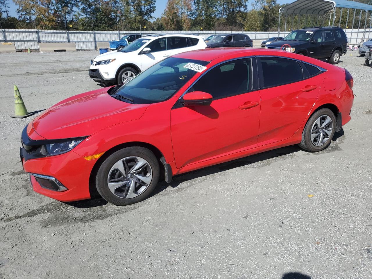 Lot #3284028797 2020 HONDA CIVIC LX