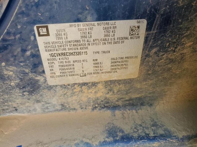 2017 CHEVROLET 1500 - 1GCVKREC3HZ326115