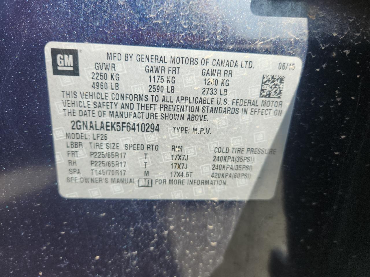 CHEVROLET EQUINOX LS