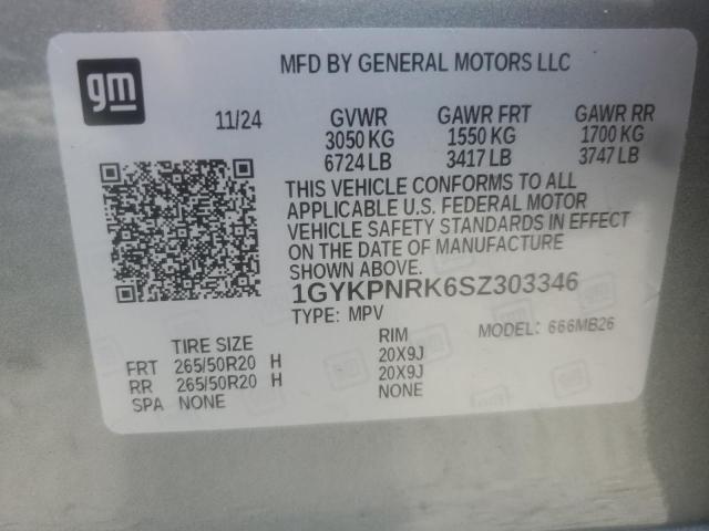 2025 CADILLAC LYRIQ LUXURY 1GYKPNRK6SZ303346
